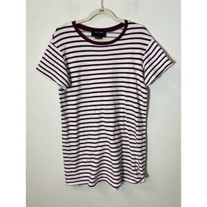 The Fifth Maroon/White Terry Mini Dress Sz S